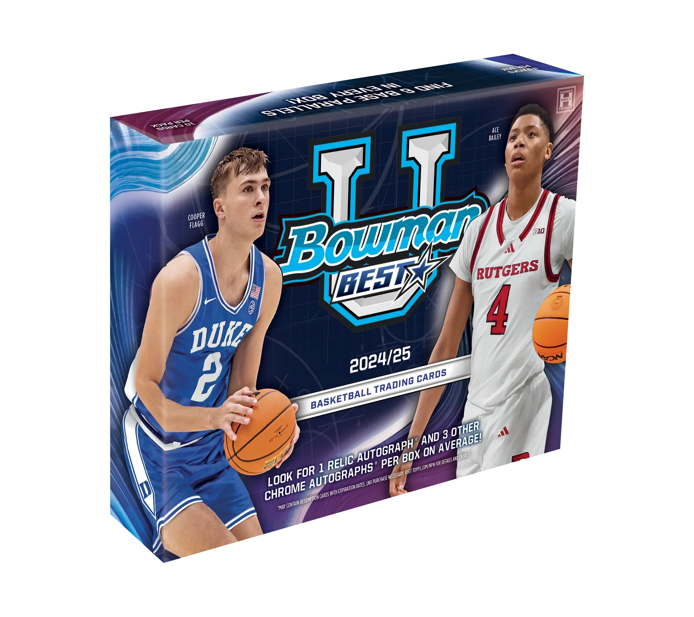 2024-25 Bowman University Best Basketball Hobby 12 Box Case